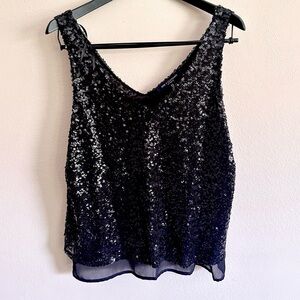 NWT Black Sequin Cami